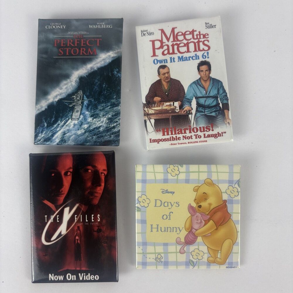Promotional Pin Sset X Files Pooh Meet the Parents Perfect Storm
